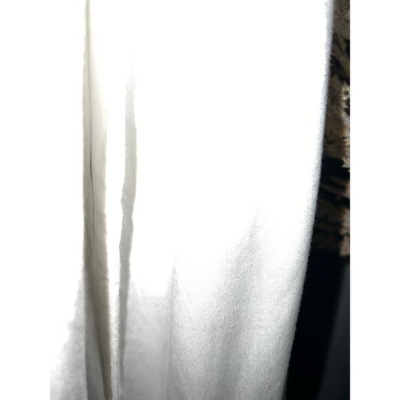 Beachlunchlounge white 100% rayon blouse v-neck pullover made in India size S - Picture 5 of 7